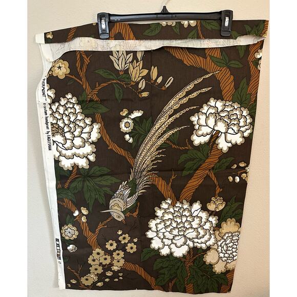 Vintage "Piermont" a custom handprint by Eaglesham Fabric 36" x 48" - Picture 2 of 4